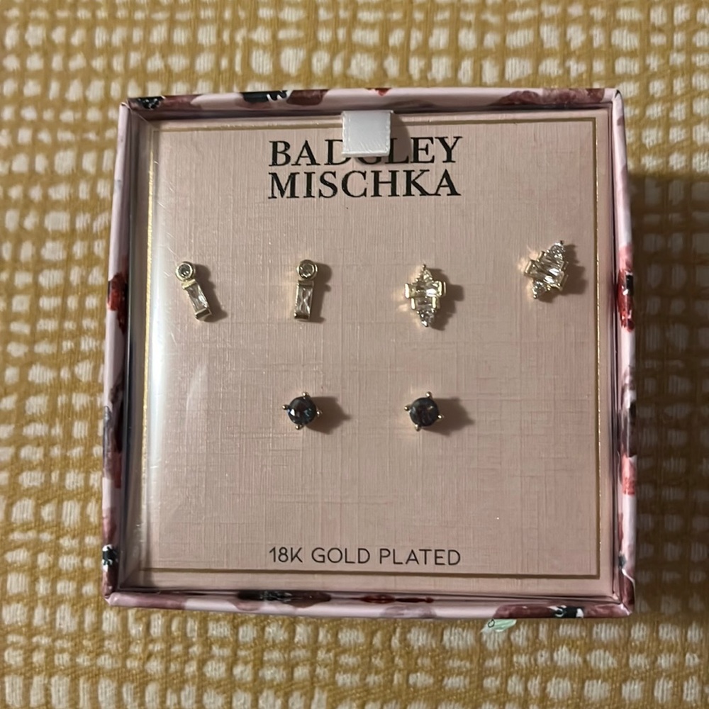 Badgley Mischa 18k - gold plated earrings